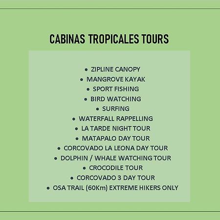 Cabinas Tropicales Puerto Jiménez エクステリア 写真